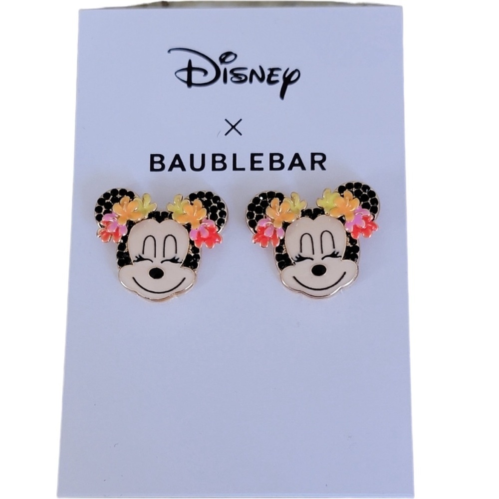 Disney X Baublebar Minnie Mouse Earrings NWT